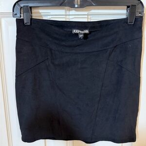Express Women's Elegant Black Mini Skirt